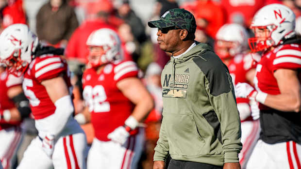 Mickey Joseph pregame 2022 Nebraska vs Minnesota football USATSI_19366355